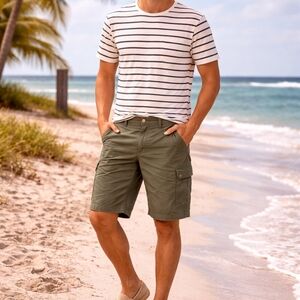 Carhartt Men's Olive Vintage B25 Mos Carprnter Cargo Shorts